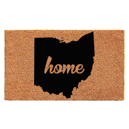 Calloway Mills Entrance Mat, Coir, Natural, Black 105372436